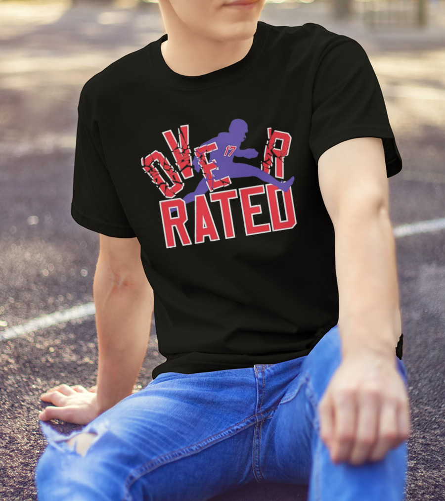 Overrated Josh Allen Football Buffalo Bills Player T-Shirt