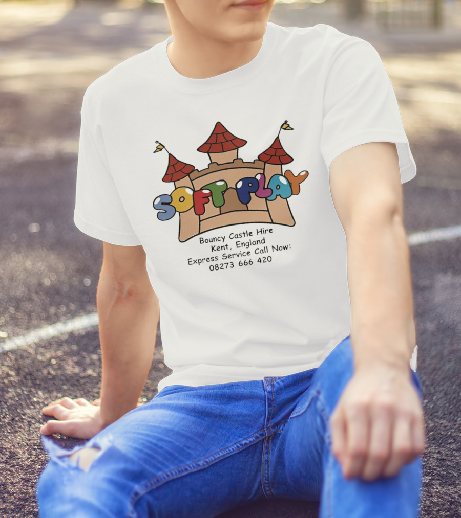 Soft Play Bouncy Castle Hire Kent England Express Service T-Shirt