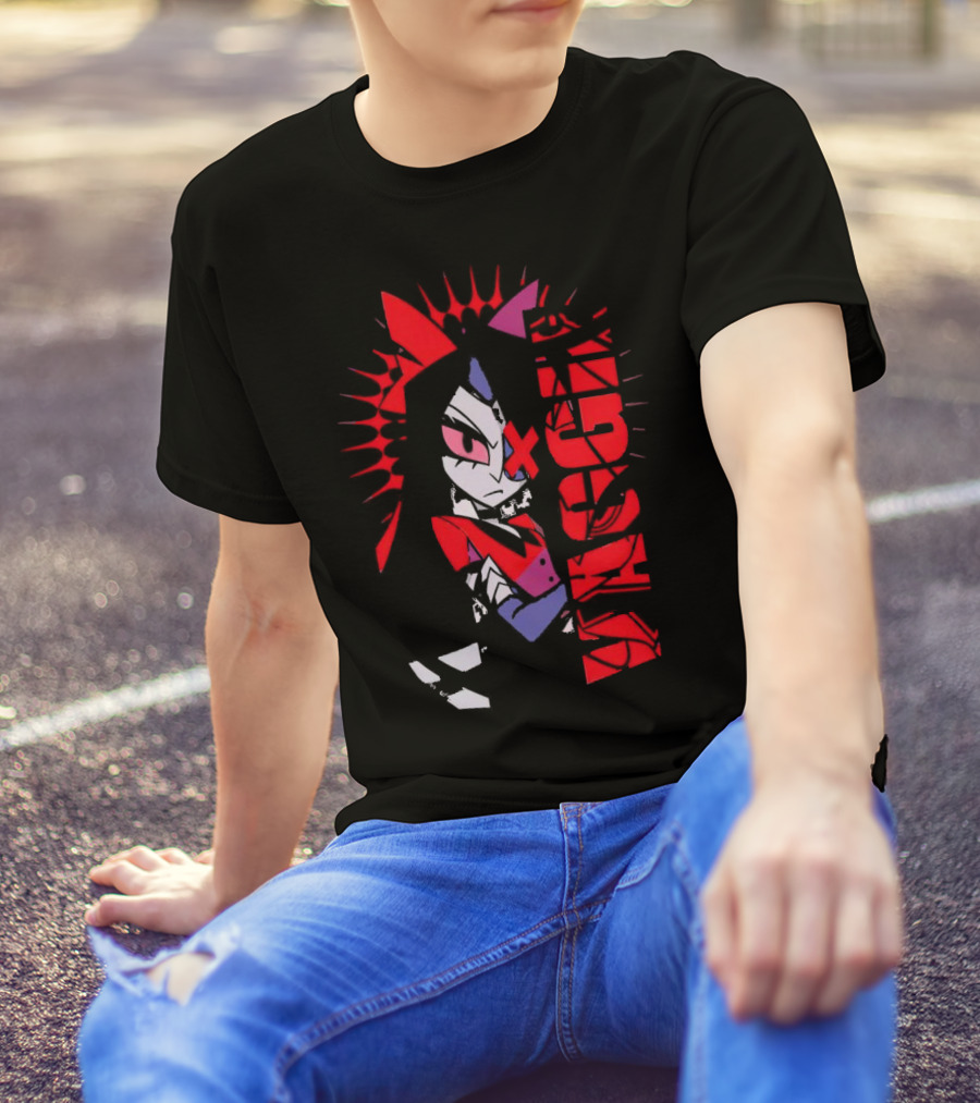 Vaggie Hazbin Hotel Edgy Character Art Concept T-Shirt