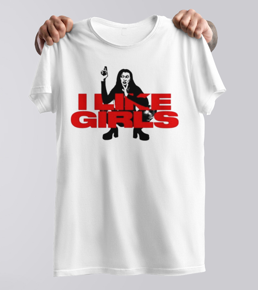 Swan Wearing I Like Girls Robapollo T-Shirt