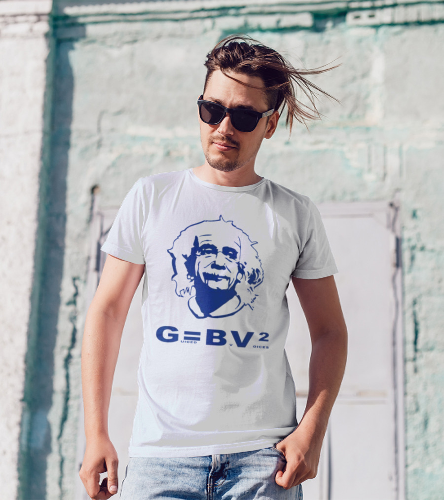 Guided By Voices Albert Einstein G=BV² Blue T-Shirt
