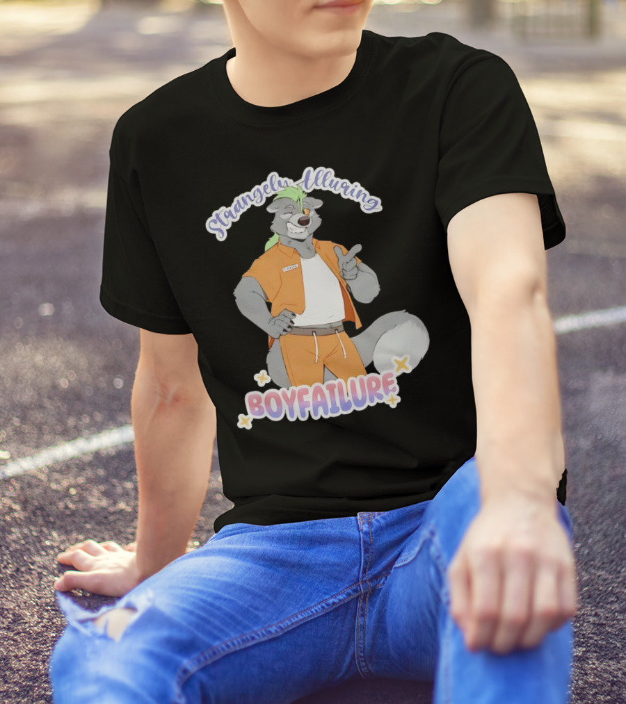 Strangely Alluring Boyfailure Anthro Character In Orange T-Shirt