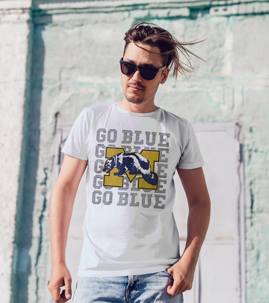 Go Blue Michigan Wolverines Bear M T-Shirt