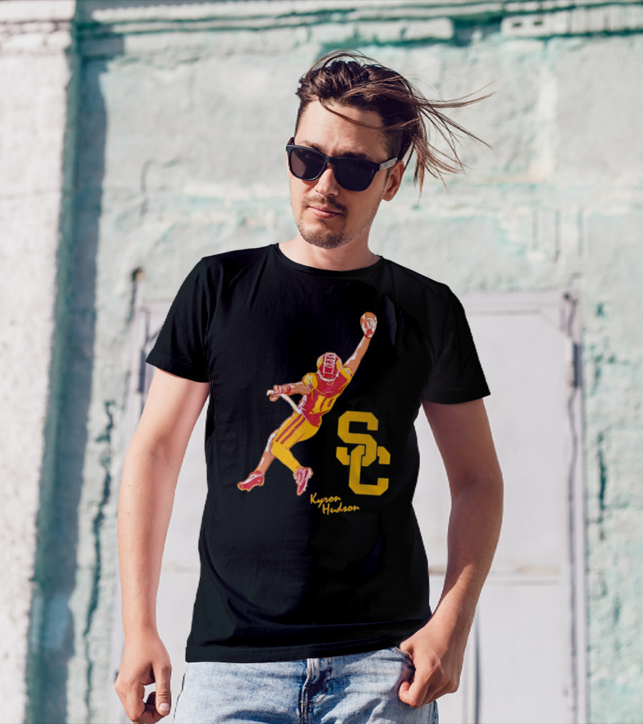 Kyron Hudson USC Trojans Football Catch T-Shirt