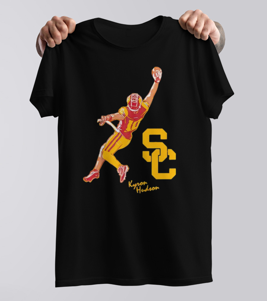 Kyron Hudson USC Trojans Football Catch T-Shirt