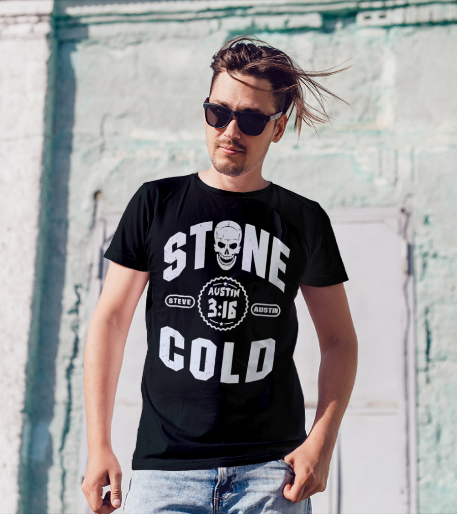 Steve Austin 3:16 Skull Stone Cold WWE T-Shirt
