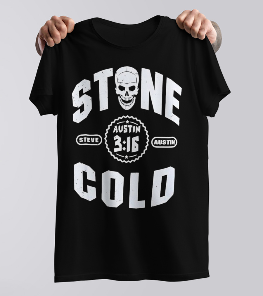 Steve Austin 3:16 Skull Stone Cold WWE T-Shirt