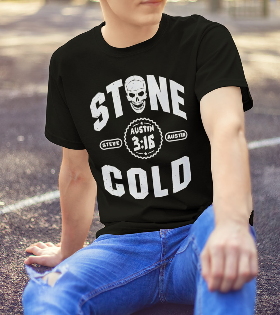 Steve Austin 3:16 Skull Stone Cold WWE T-Shirt