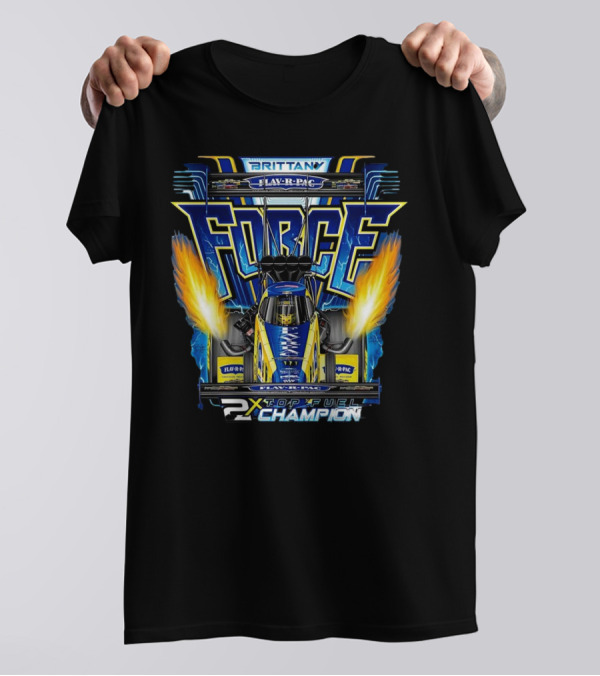 Brittany Force Flav-R-Pac FORCE 2X Top Fuel Champion T-Shirt