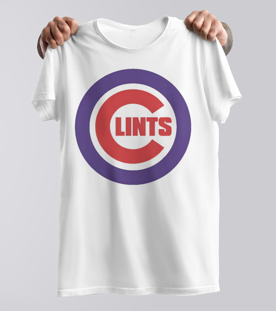 Clints Big C Chicago Cubs Logo Parody Purple Circle T-Shirt