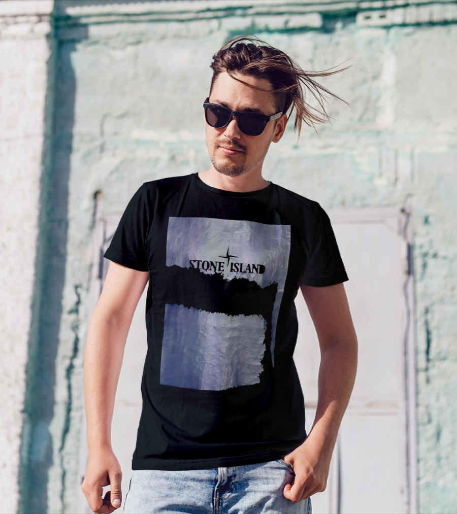 Stone Island Vintage Weathered Iceberg Texture T-Shirt