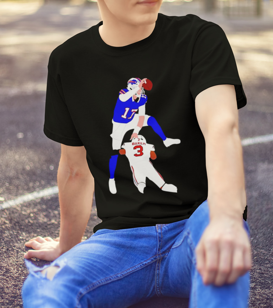 The Most Overrated QB Josh Allen Over Baker 3 Football Play T-Shirt