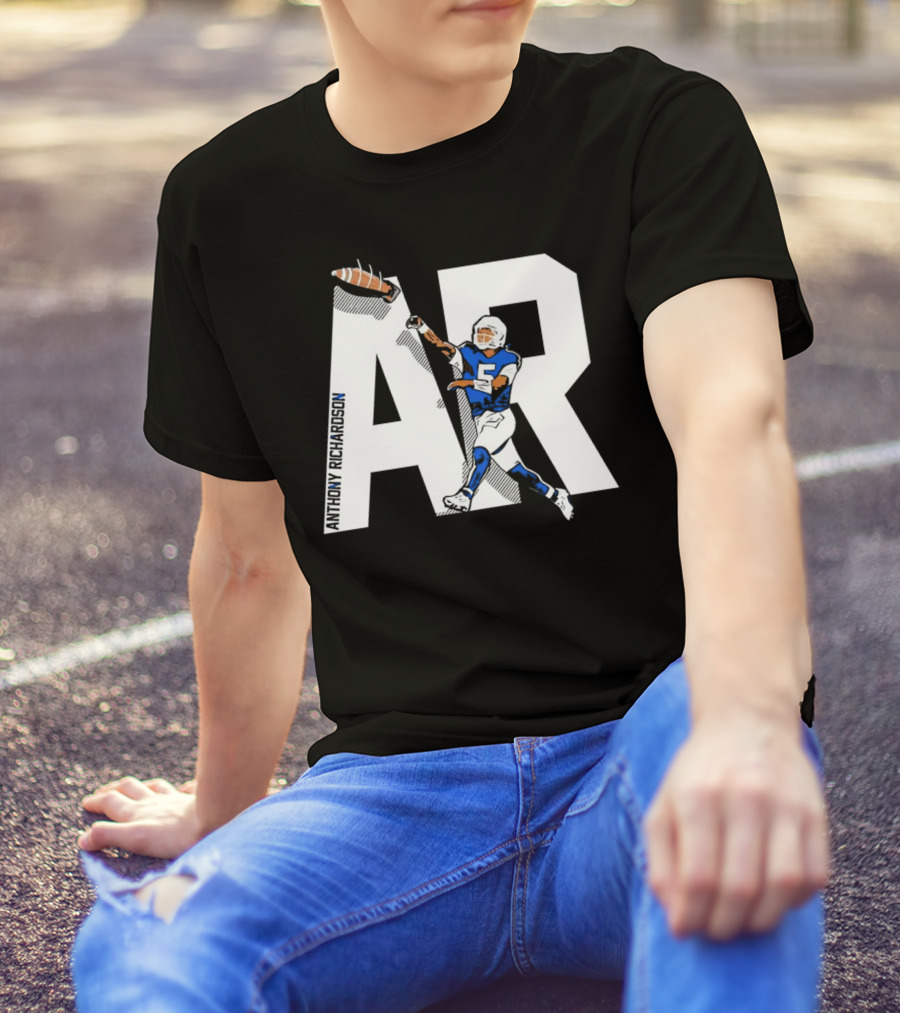 Anthony Richardson AR 5 Rocket Arm Football T-Shirt