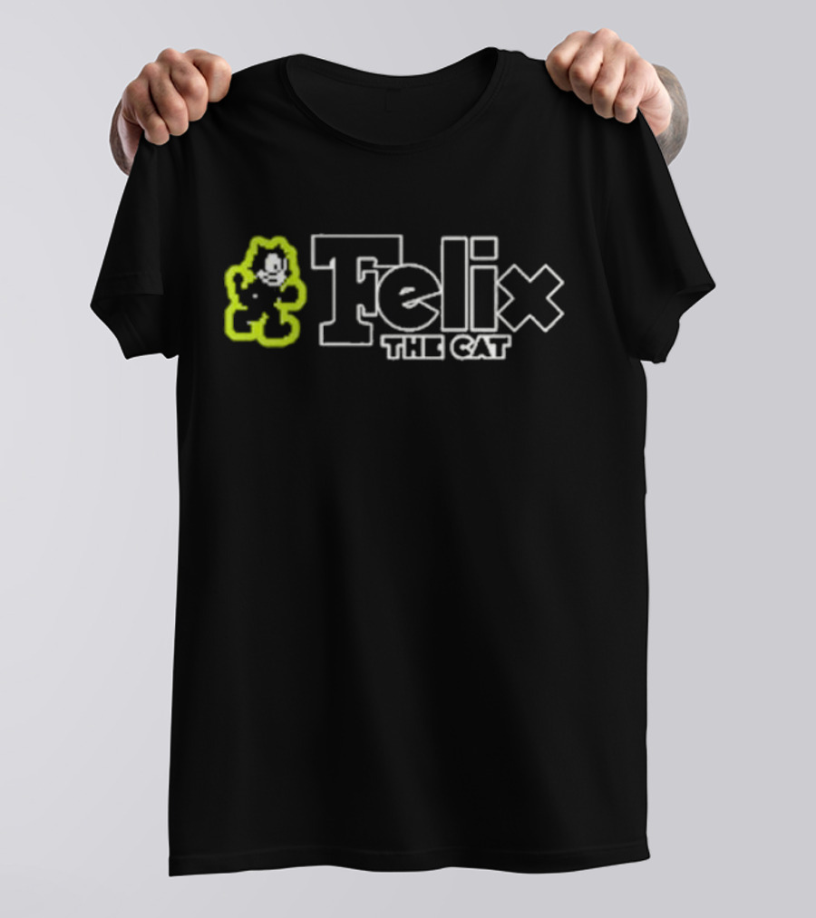 Felix The Cat Neon Outline T-Shirt