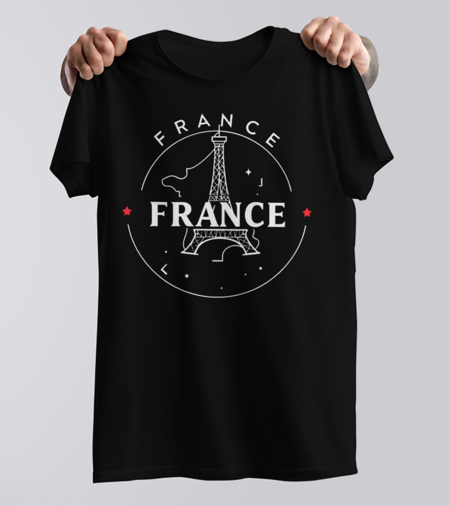 FRANCE Eiffel Tower Circle T-Shirt