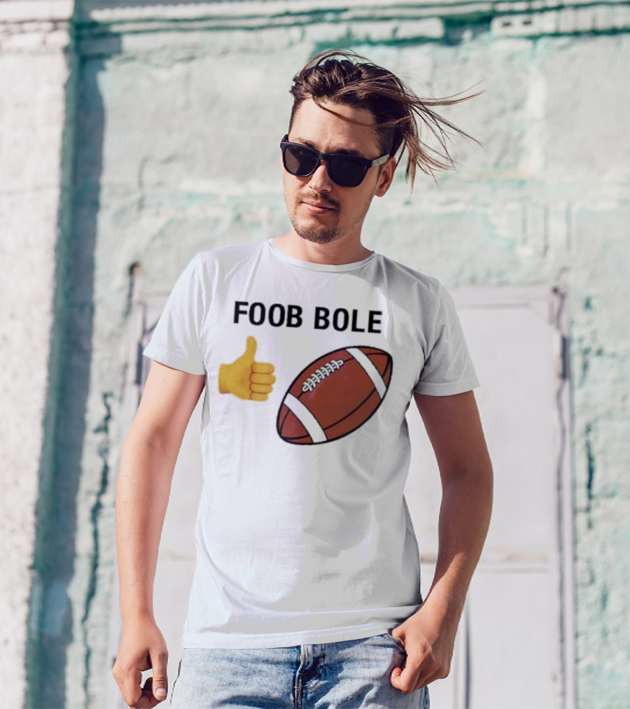 Foob Bole Football Thumb Up Emoji Brown Ball T-Shirt