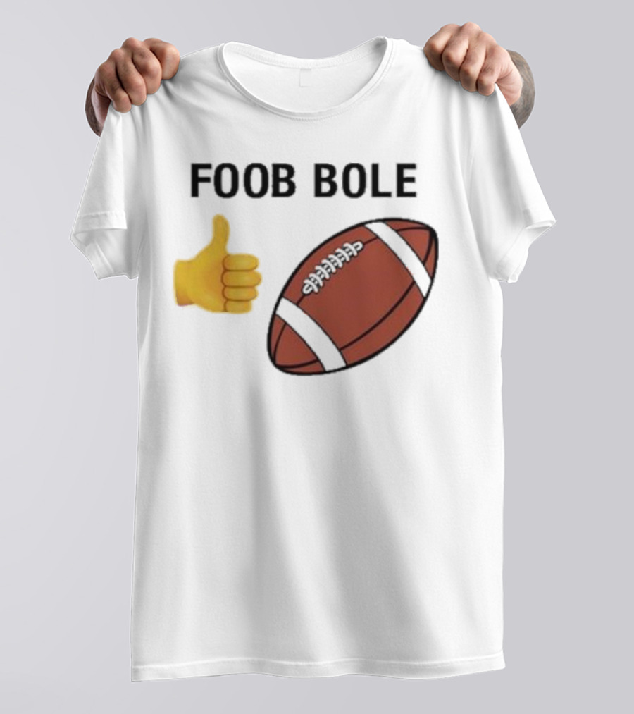 Foob Bole Football Thumb Up Emoji Brown Ball T-Shirt