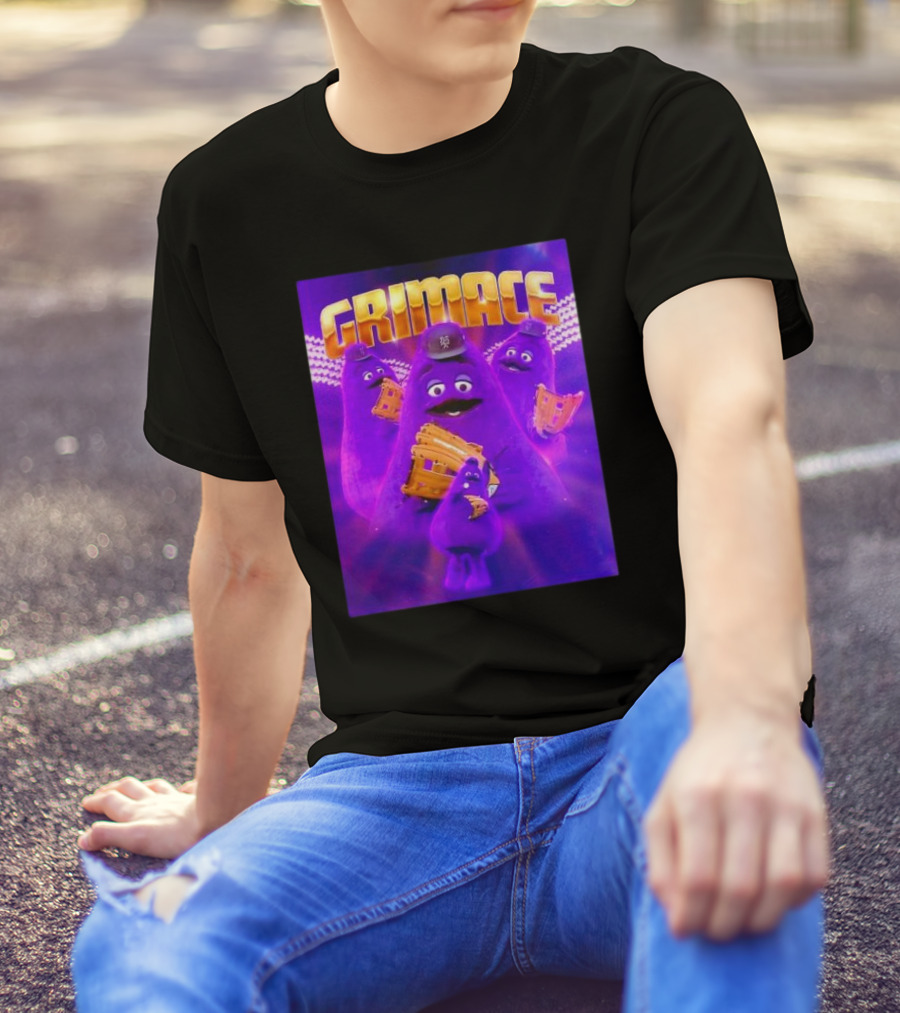 Grimace New York Mets Baseball Mascot Collage Retro T-Shirt