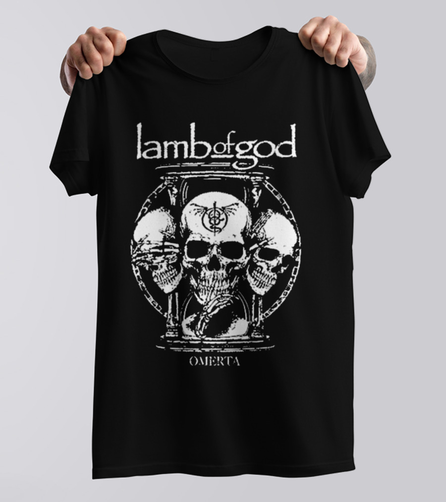 Lamb Of God Omerta Skull T-Shirt