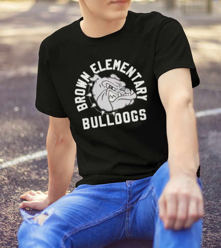 Brown Elementary Bulldogs Mascot T-Shirt