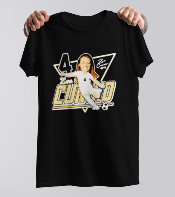 Zoe Cuneio #4 Purdue Boilermakers Soccer Player Cartoon T-Shirt