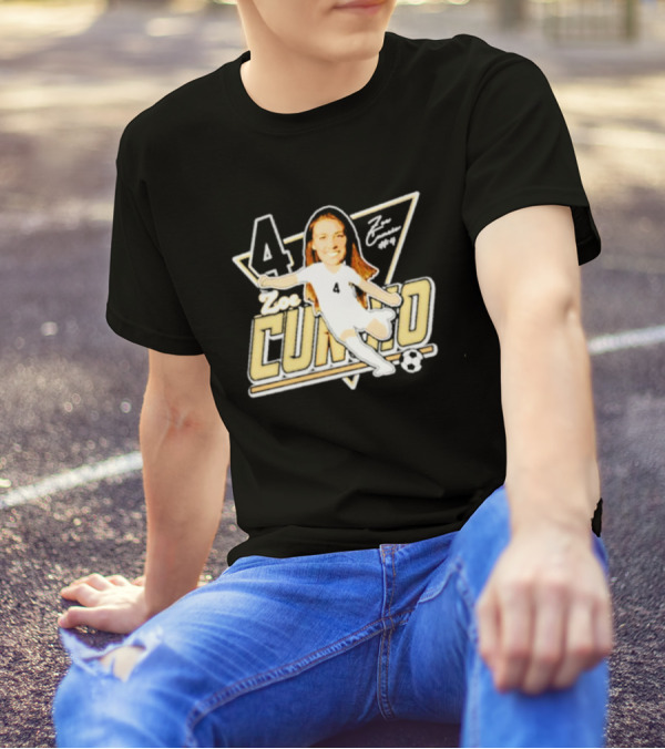 Zoe Cuneio #4 Purdue Boilermakers Soccer Player Cartoon T-Shirt