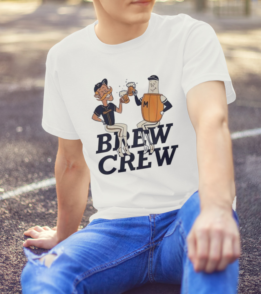 Milwaukee Brew Crew Drinking Mascots T-Shirt