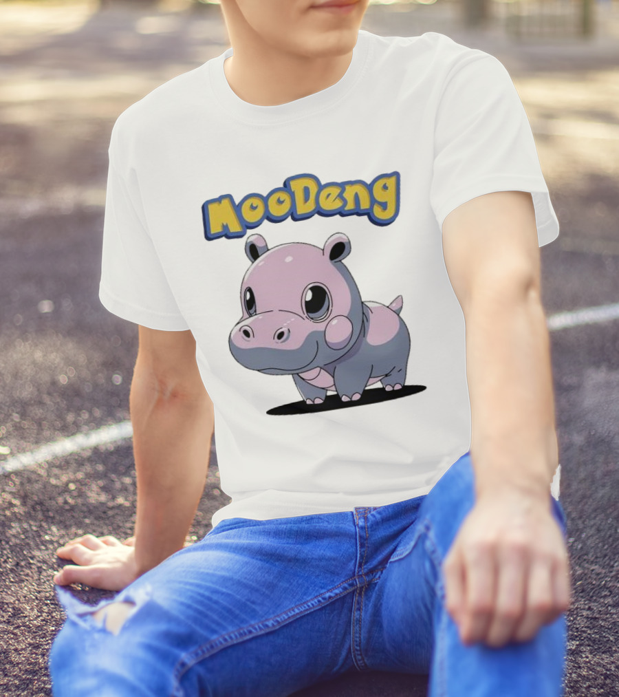 MooDeng Hippo Cartoon Cute Character T-Shirt