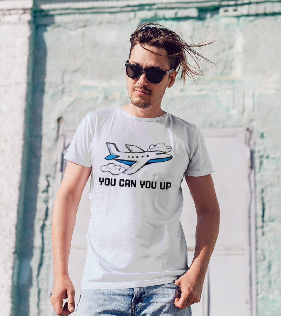 Mowochi You Can You Up Airplane Clouds T-Shirt