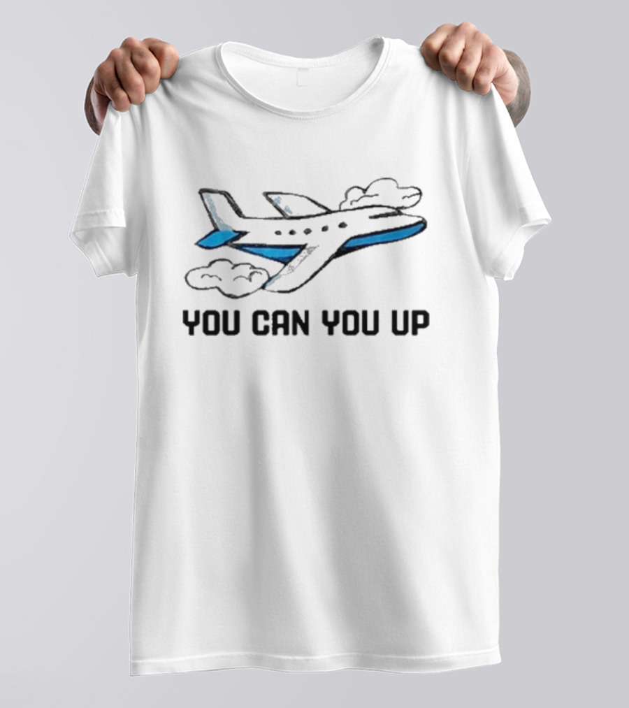 Mowochi You Can You Up Airplane Clouds T-Shirt