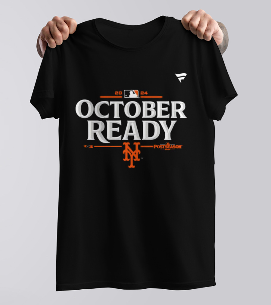 New York Mets October 2024 Ready MLB Postseason T-Shirt