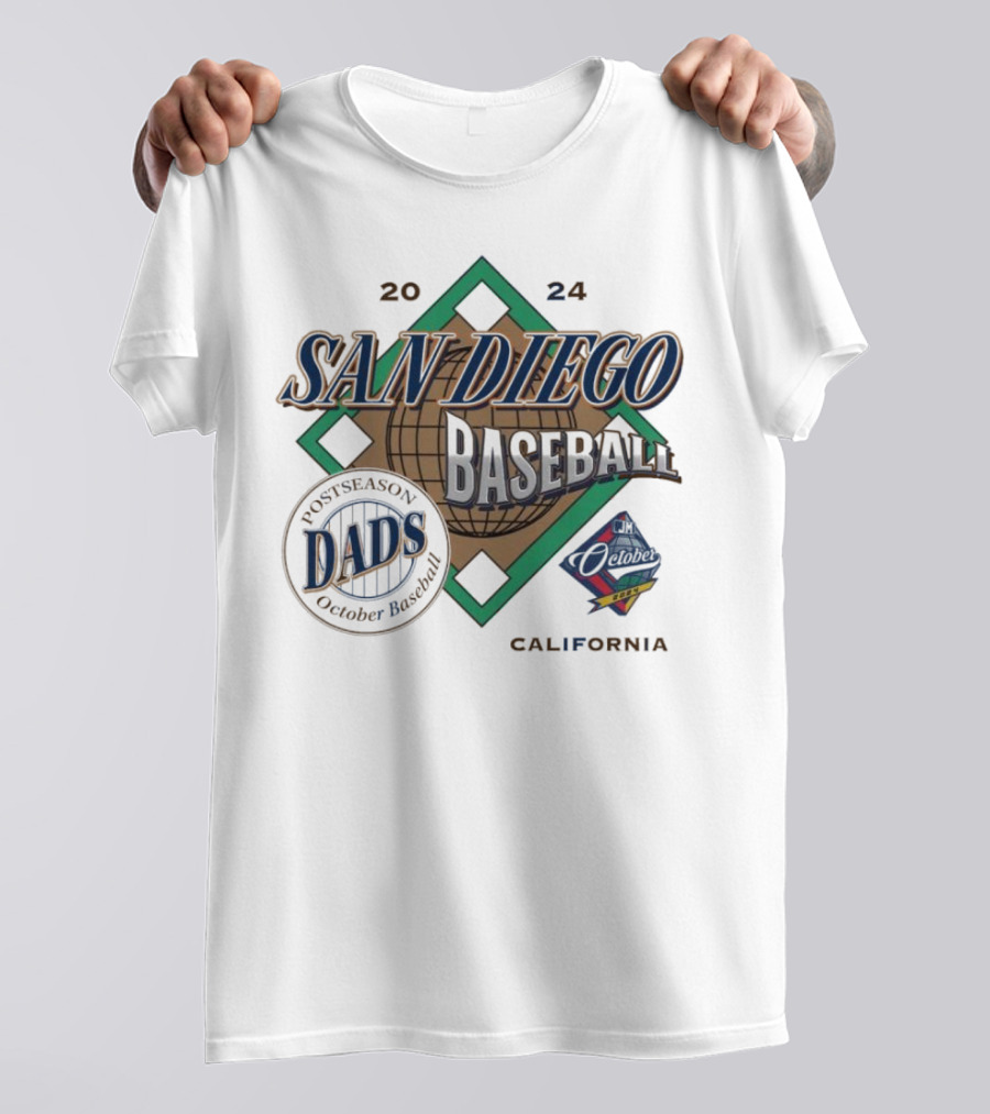 October Postseason San Diego California 2024 Baseball Padres T-Shirt