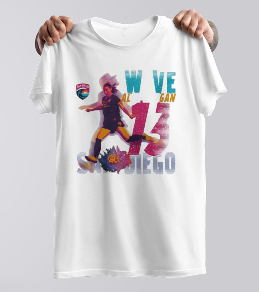 San Diego Wave FC Alex Morgan 13 Action T-Shirt