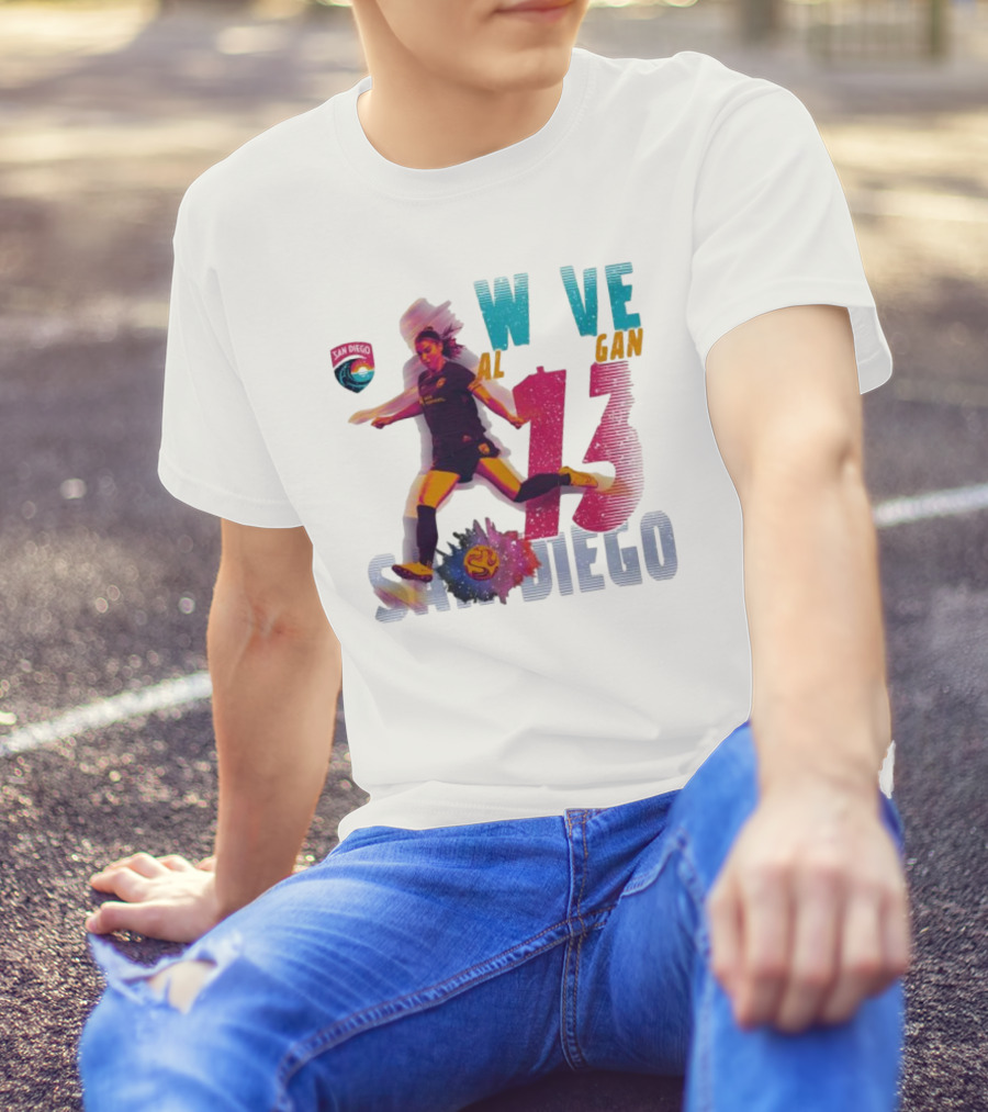 San Diego Wave FC Alex Morgan 13 Action T-Shirt