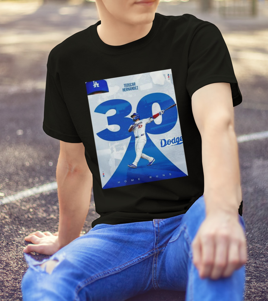 Teoscar Hernández Dodgers 30 Home Runs Season T-Shirt