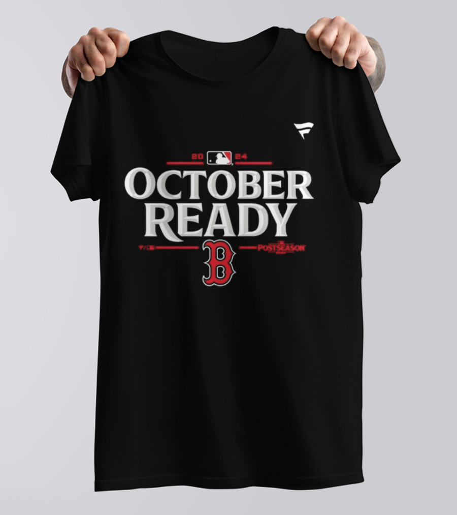Boston Red Sox October Ready 2024 Postseason MLB Fanatics T-Shirt