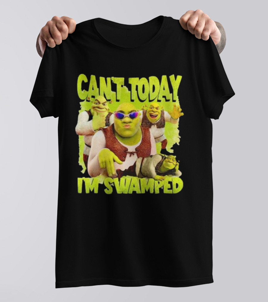 Can't Today I'm Swamped Shrek Meme Sunglasses Dance Moves T-Shirt