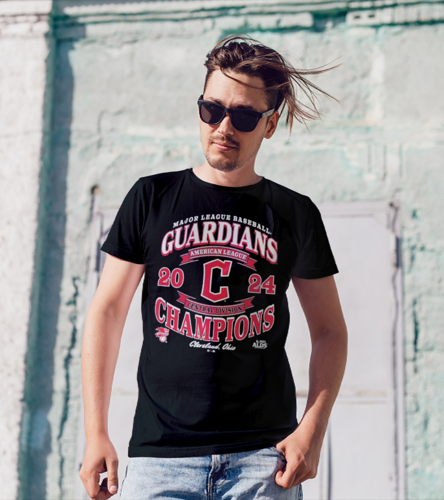 Major League Baseball Guardians 2024 American League Central Division Champions Cleveland Ohio T-Shirt