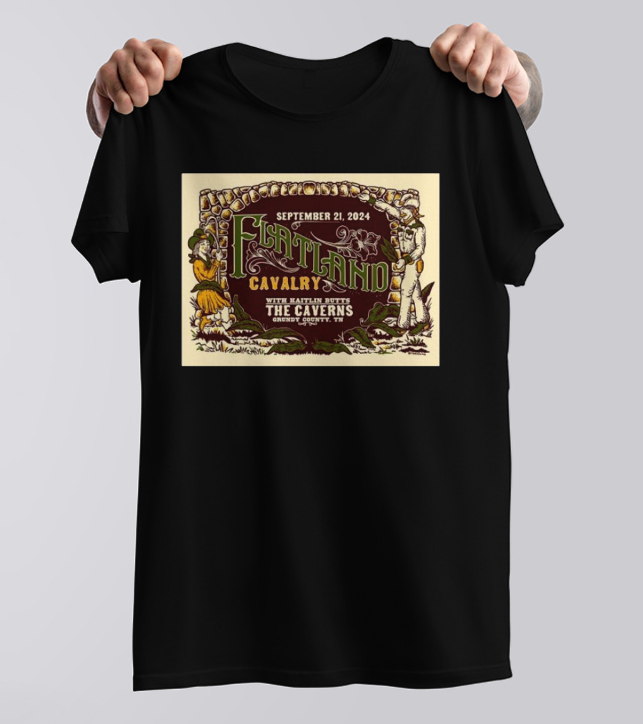Flatland Cavalry With Kaitlin Butts September 21 2024 The Caverns Grundy County TN T-Shirt