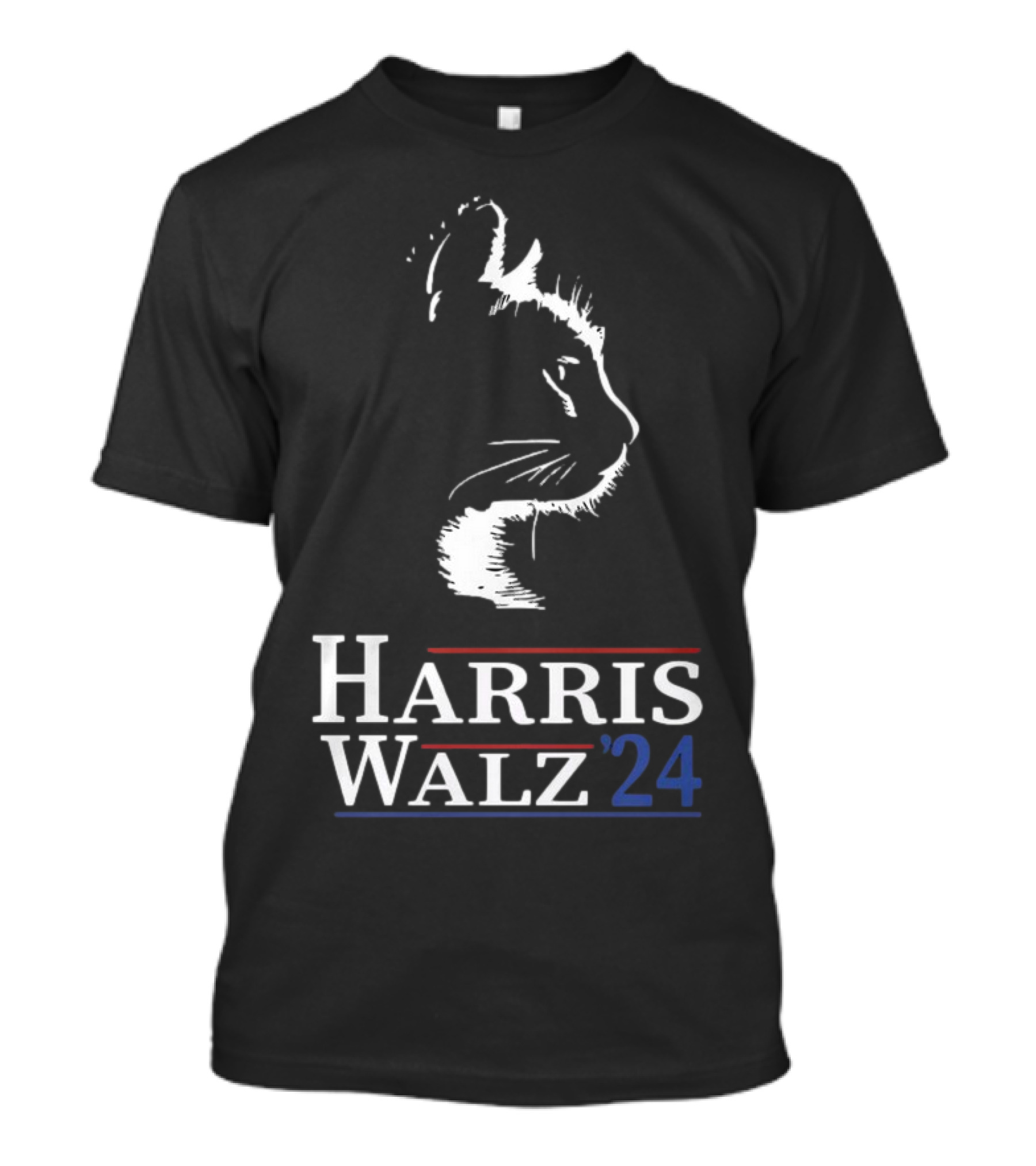 Harris Walz 24 Cat T-Shirt