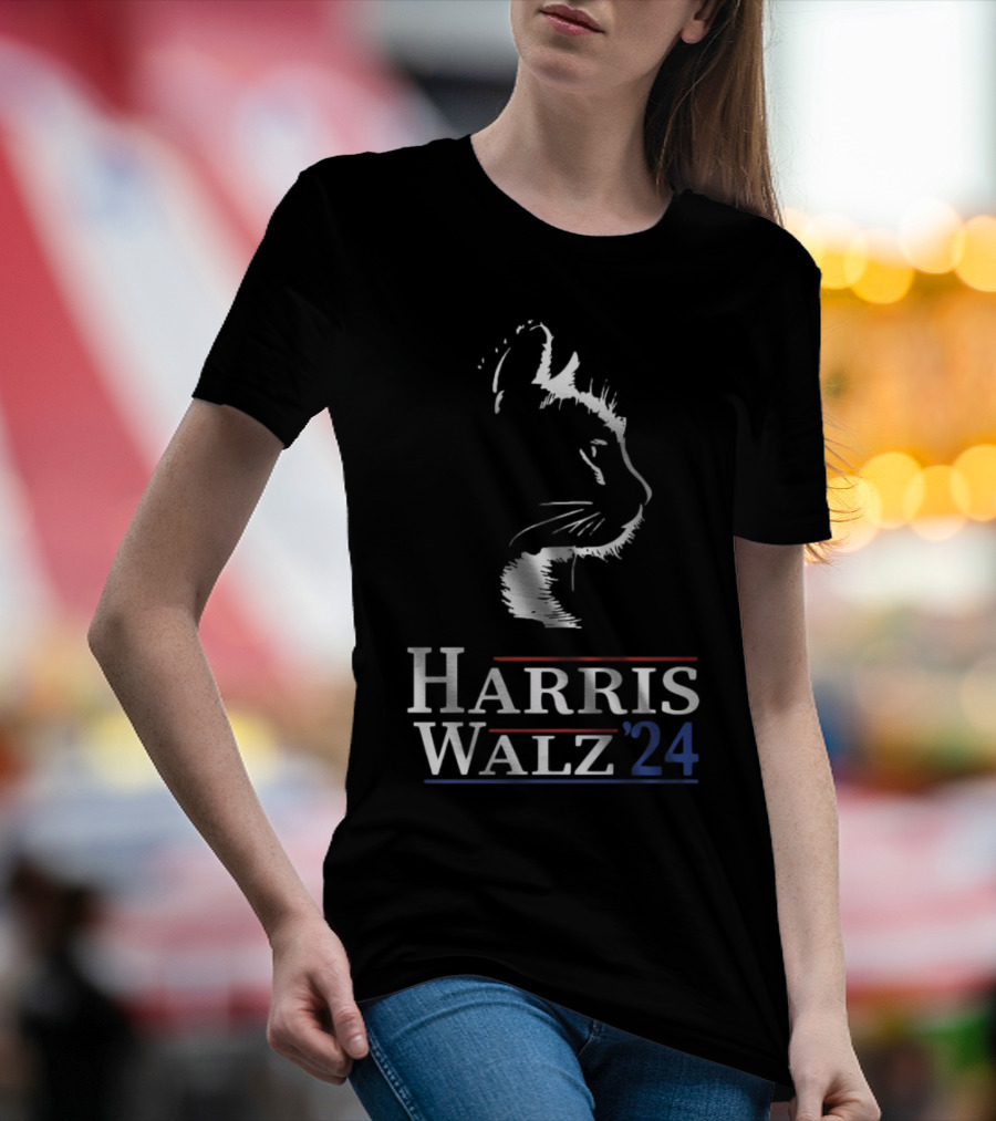 Harris Walz 24 Cat T-Shirt