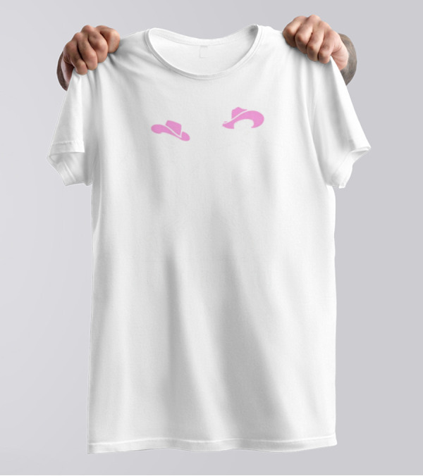 ALL THINGS GO DANCING PINK HAT SKELETON COWBOYS T-Shirt