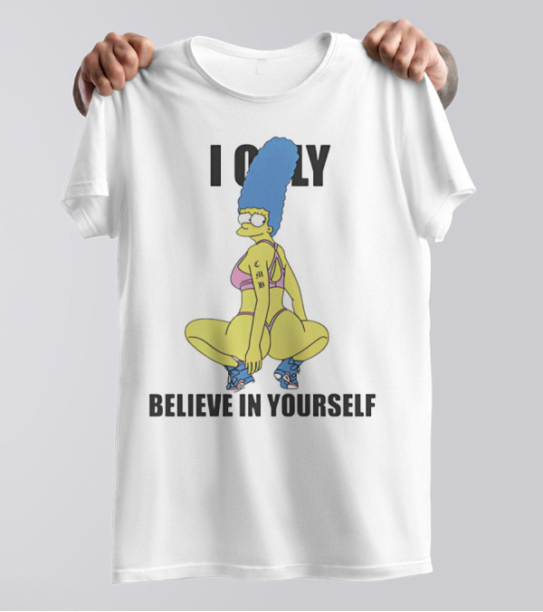 Marge Simpson I Only Believe In Yourself Athletic T-Shirt