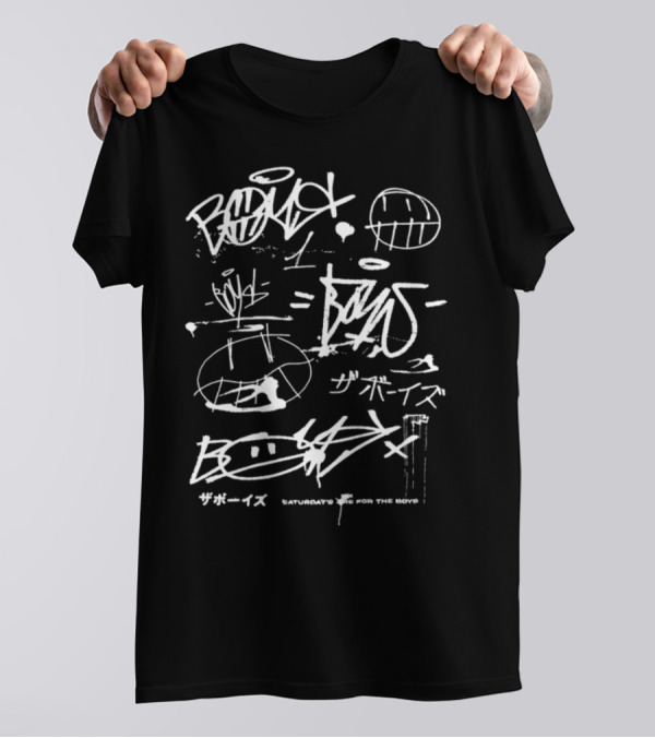 Boys Street Vandal Saturdays Are For The Boys Graffiti T-Shirt