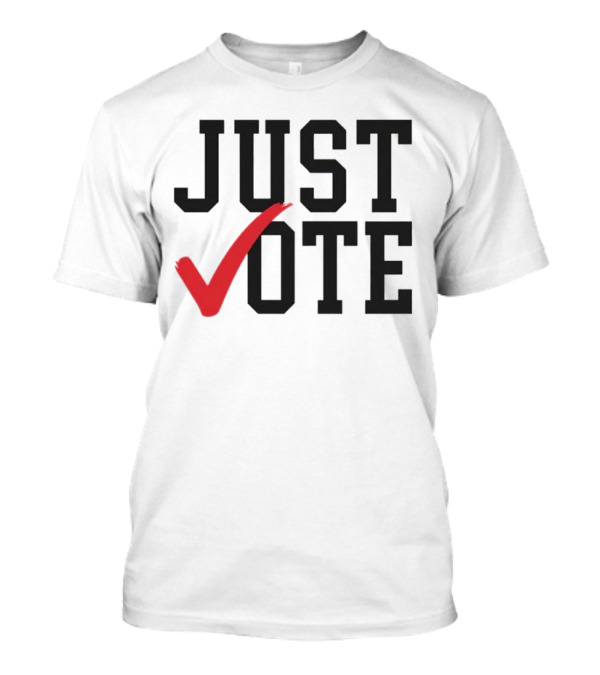 JUST VOTE Red Checkmark T-Shirt