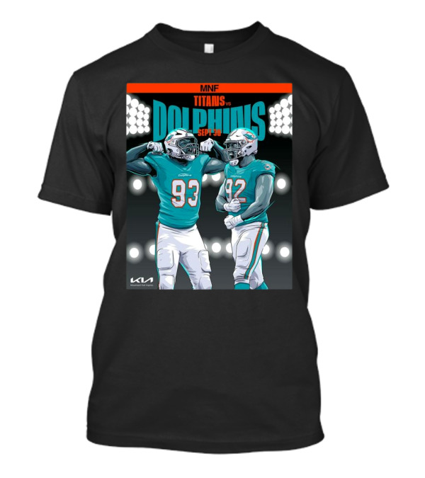 MNF Titans Vs Dolphins Sep 30 2024 NFL Week 4 Matchup T-Shirt