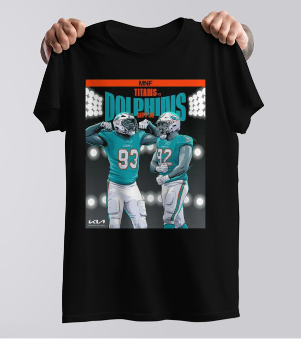 MNF Titans Vs Dolphins Sep 30 2024 NFL Week 4 Matchup T-Shirt