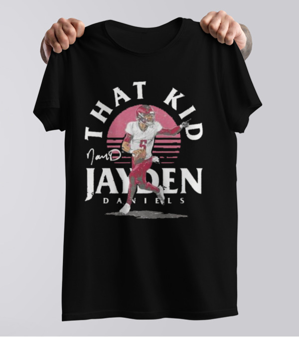 That Kid Jayden Daniels Signature Washington Commanders Football Player T-Shirt