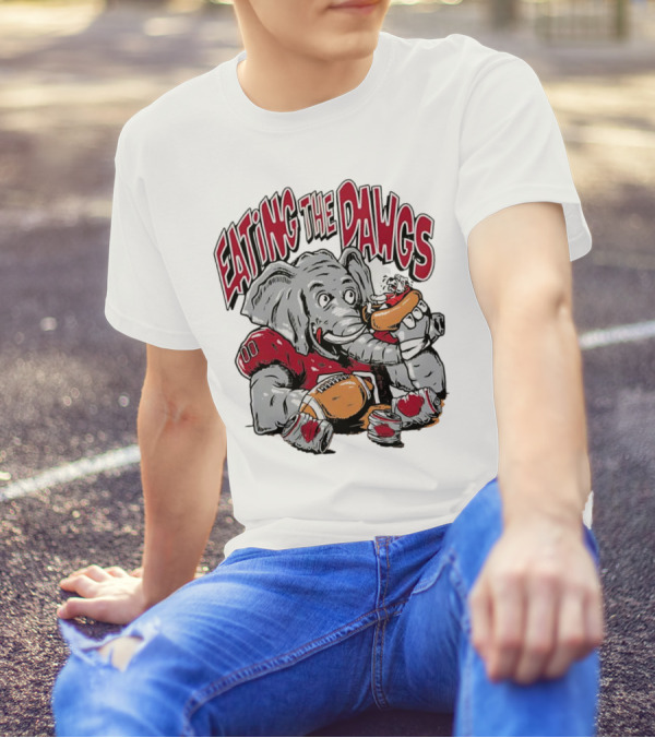 Alabama Crimson Tide Eating The Dawgs Defeat Georgia Bulldogs T-Shirt