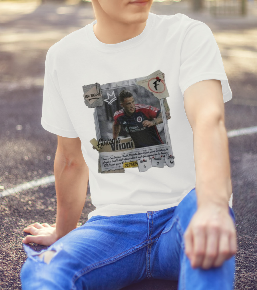 Giacomo Vrioni New England Revolution 2023/24 Goals 6 Assists 2 Snots 41 T-Shirt
